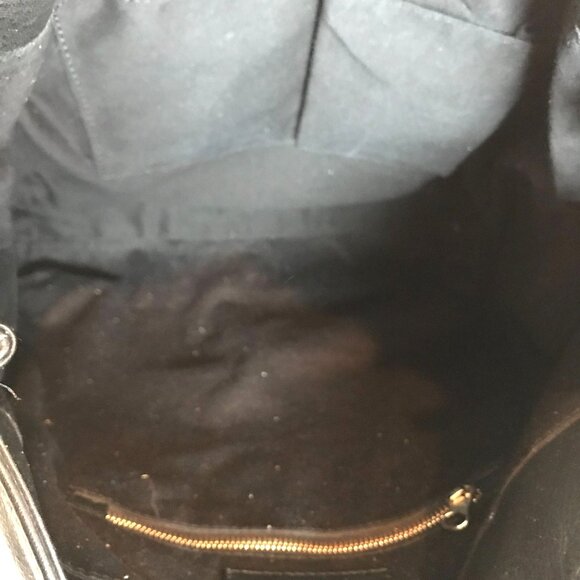 See By Chloe Shoulder Bag Black Leather Front Pocket Dual Handles - Picture 5 of 11